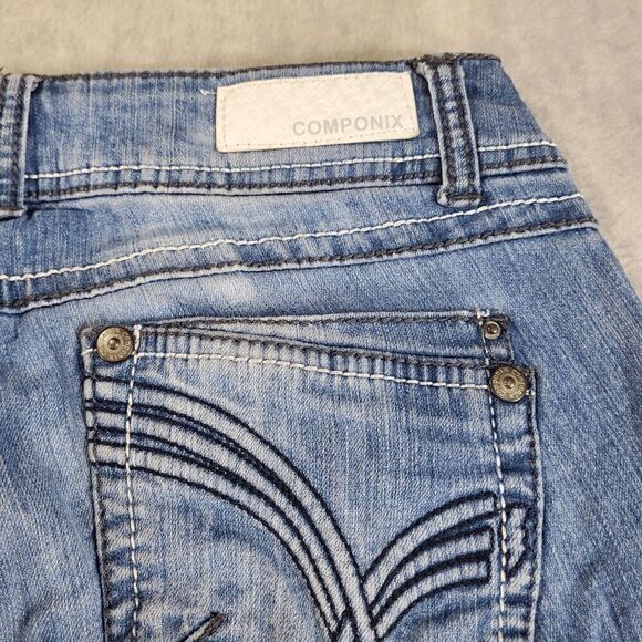 Componix Jeans Womens 4 Blue Straight Leg Denim - Picture 7 of 8